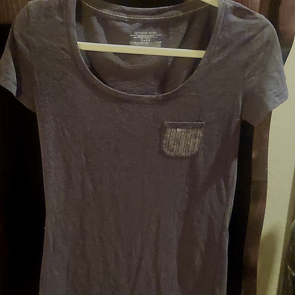 Victoria's secret woman's dressy tshirt with bling